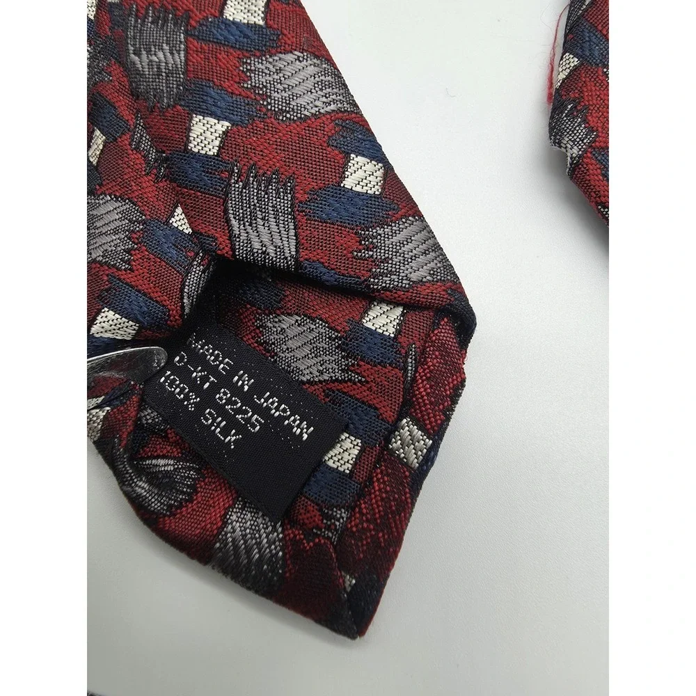 Jhane Barnes Men's Silk Necktie Multicolor Geometric Tie 57